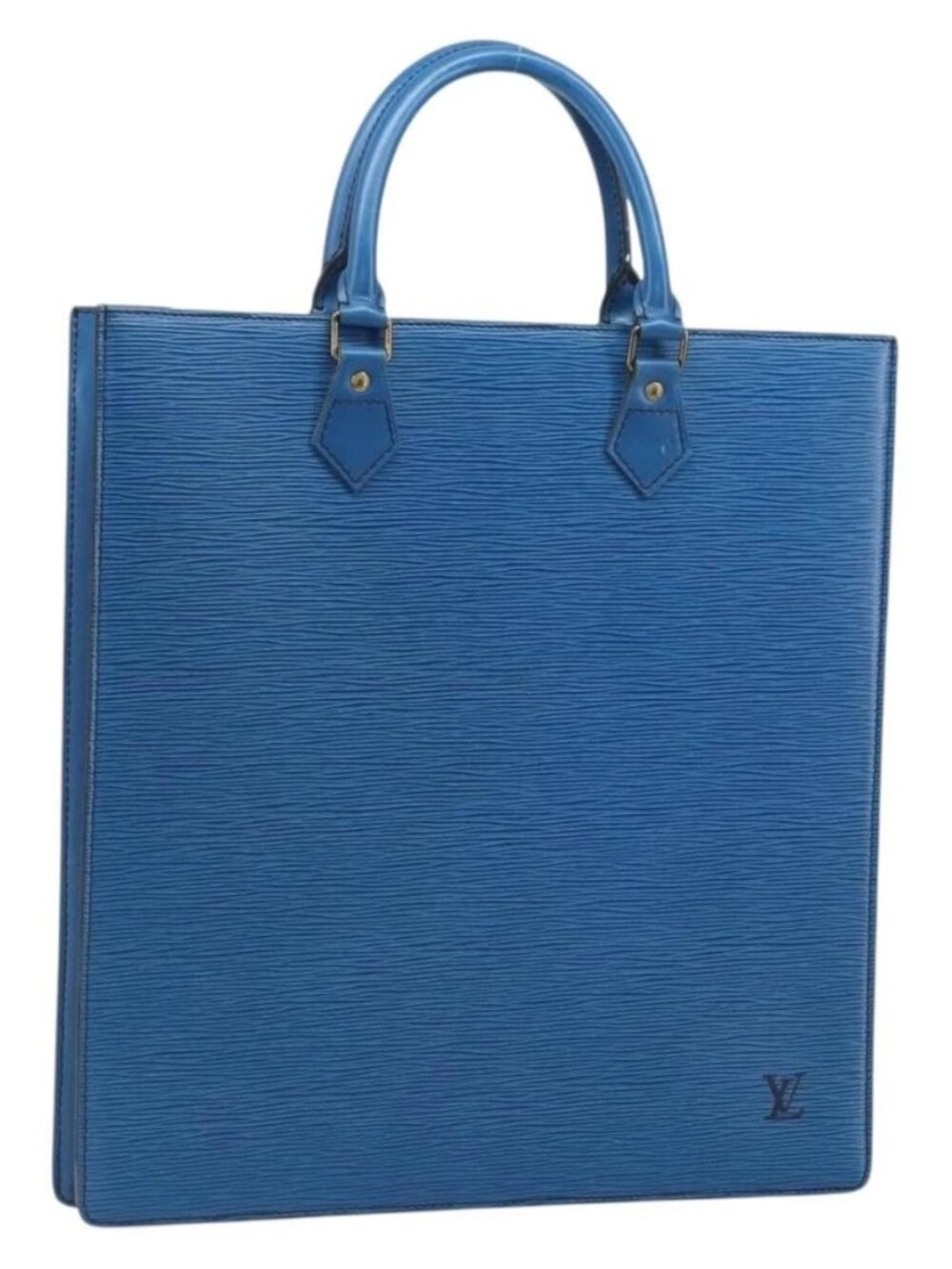 LOUIS VUITTON Epi Sac Plat Hand Bag Blue M52075 LV Auth 169982 - Picture 2 of 16